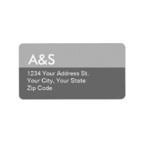 Modern Gray Address Labels