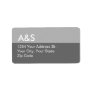Modern Gray Address Labels