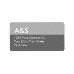 Modern Gray Address Labels