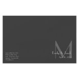 Modern Gray Monogram Wedding Programs Flyers