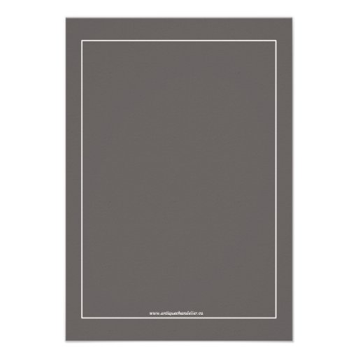 Modern Gray Reception Invitation