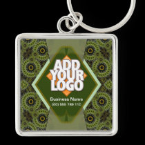 Modern Green Artistic Wheel Keychain keychains
