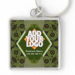 Modern Green Artistic Wheel Keychain