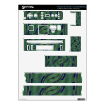 modern green blue abstract wii decals