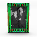 modern green brown abstract photo frame awards