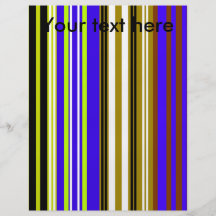 Modern green brown and blue stripes flyer design