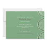 Modern Green Circles Bridal Shower Invitation