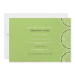 Modern Green Circles Bridal Shower Invitation