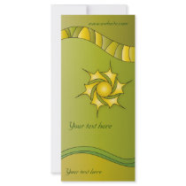Modern green design rack cards