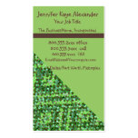 Modern Green Dot business cards