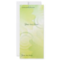 Modern green floral design rack cards