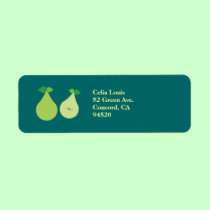 Modern Green Pear labels