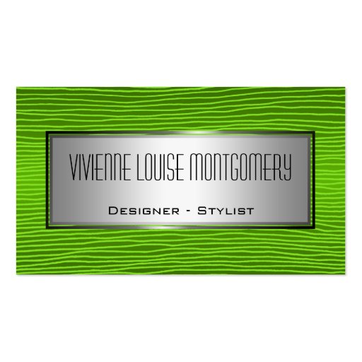 Modern Green Professional Designer Business Card