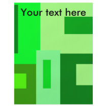 Modern green squares full color flyer