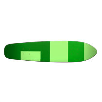 Modern green squares skate board deck