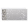 Modern Grey and white paisley pattern Rack Card Design