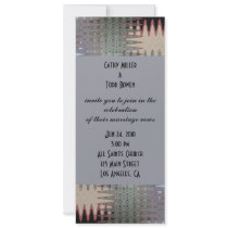 modern grey wedding invitations