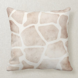 Modern Grunge Giraffe African Pattern Cushion Pillow