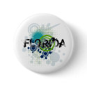 Modern Grunge Halftone Florida Button