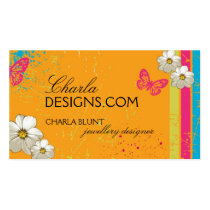 Modern Grunge Jewellery Designer Business Card business cards by colourfuldesigns Modern Grunge Jewellery Designer Business Card business cards