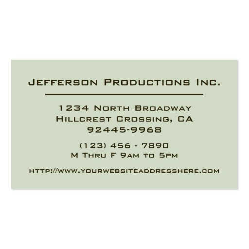 Modern Grunge Style Company Business Card (back side)