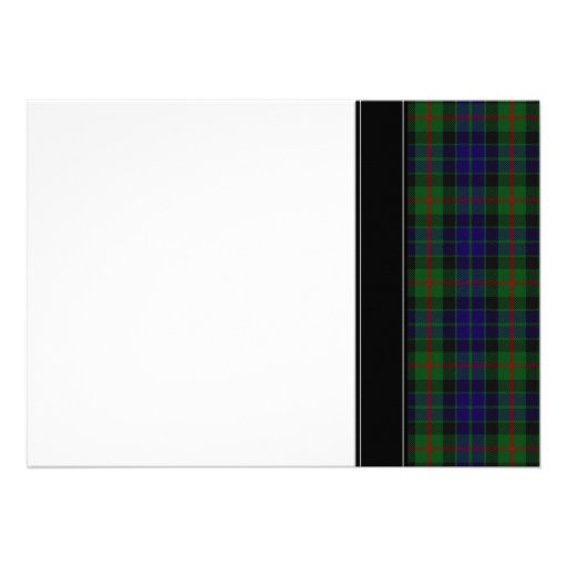 Modern Gunn Tartan Wedding Invitation
