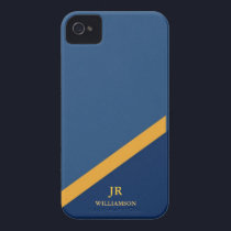 Modern Guy Navy Blue iPhone4 Case-Mate™ casemate cases