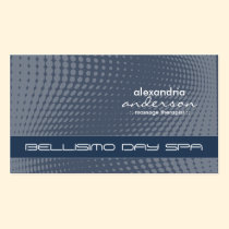 Modern Halftone Dots Custom Business Cards (blue) business cards