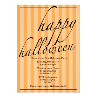 Modern Halloween Party Invitation