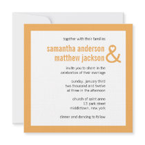 Modern Heart Ampersand Wedding Invitation