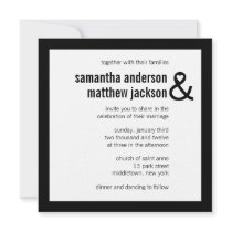 Modern Heart Ampersand Wedding Invitation