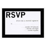 Modern Heart Ampersand Wedding RSVP Cards Personalized Invitations