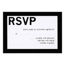 Modern Heart Ampersand Wedding RSVP Cards Personalized Invitations
