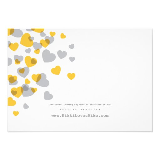 Modern Hearts Wedding Invitation