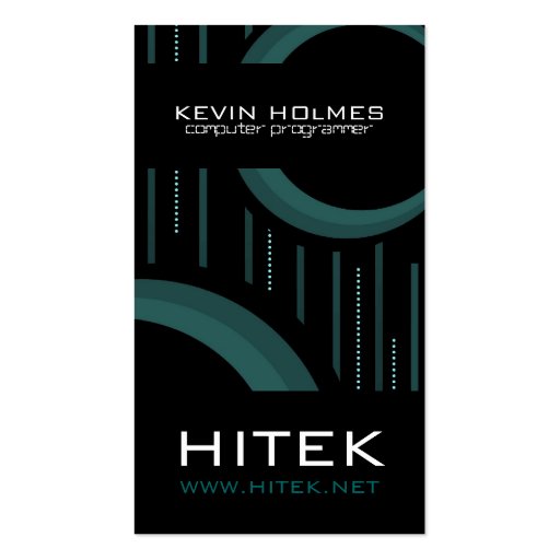 Modern Hi-Tech Business Card (front side)