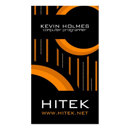 Modern Hi-Tech Business Card (front side)