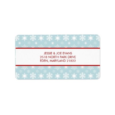 Modern Holiday Address Mailing Labels