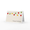 Modern Holiday Christmas Ornaments Greeting Card card