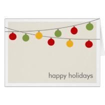 Modern Holiday Christmas Ornaments Greeting Card at Zazzle