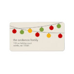 Modern Holiday Christmas Ornaments Address Label