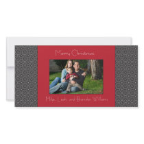 Modern Holiday Custom Photo Card