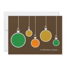 Modern Holiday Invitation - Chocolate Brown by mazarakes Modern Holiday Invitation - Chocolate Brown
