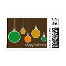 Modern Holiday Postage Stamp