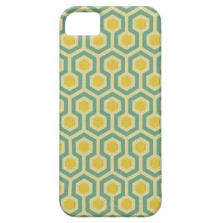 Modern honeycomb geometric tribal pattern print