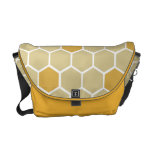 Modern Honeycomb Messenger Bag (gold)