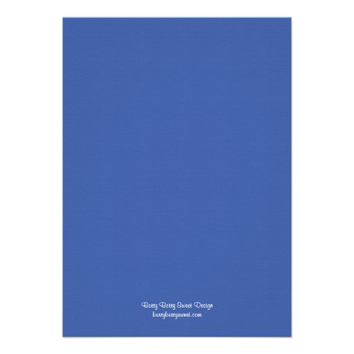 Modern Hydrangeas Wedding Invitation - Blue