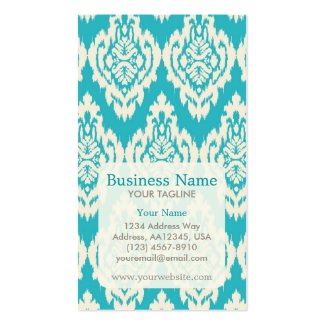 Modern Ikat Pattern Appointment Business Card