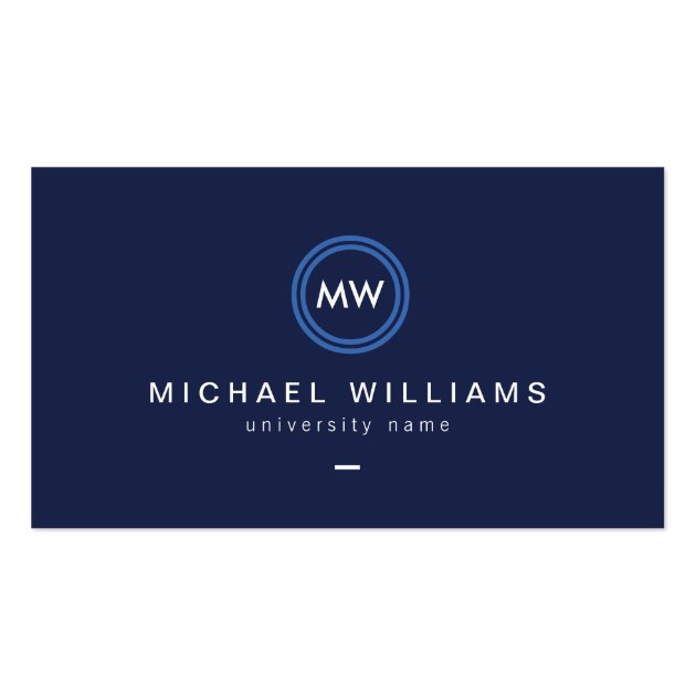 Graduate Student Business Cards Template
