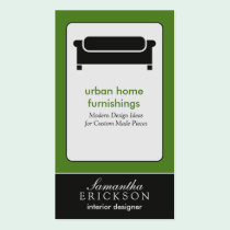 Modern Interior Design/Decorator Business Card: 7 business cards