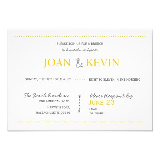 Modern Invitation Suite Brunch Card